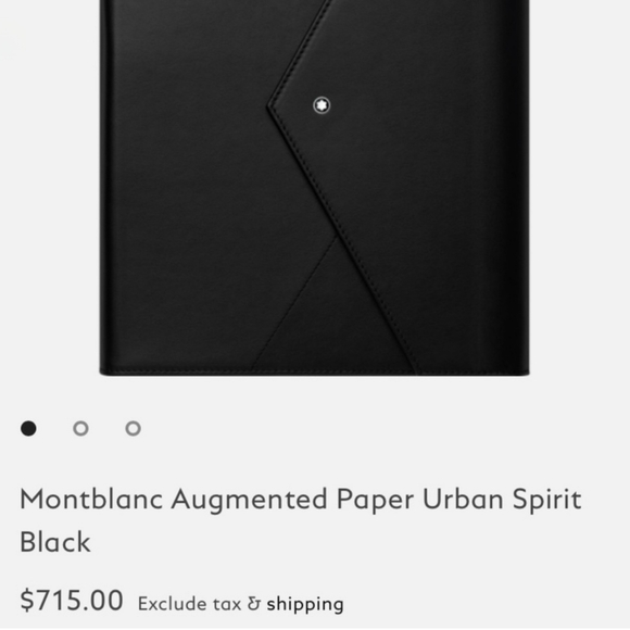 Montblanc Augmented Paper Leather Notebook Cover & Digitizer w/Starwalker Pen - Picture 8 of 8